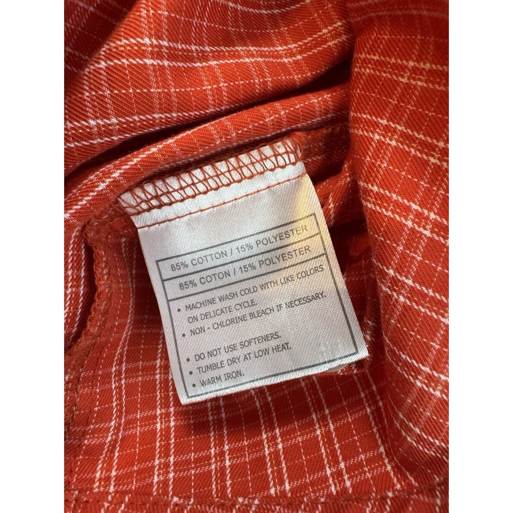 Ariat Pro Series Shirt Mens Medium Red Plaid Long Sleeve Outdoor Western - Picture 6 of 11